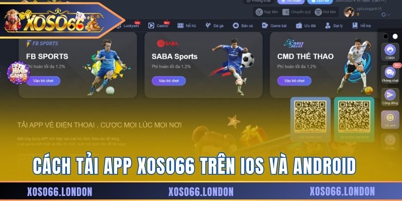 Cách tải app Xoso66 trên iOS và Android