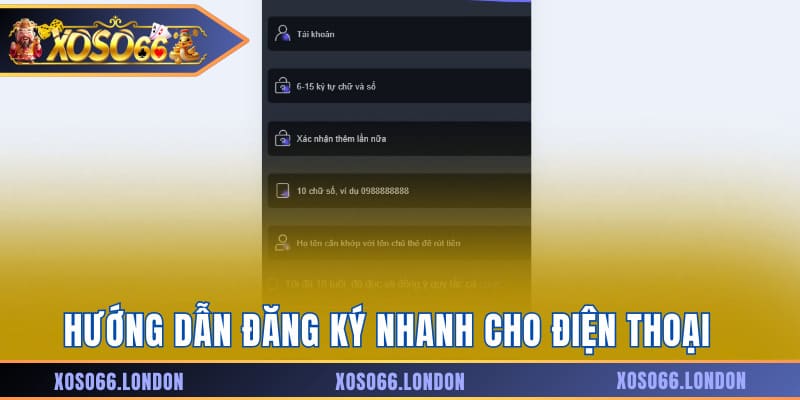 Hướng dẫn đăng ký nhanh cho điện thoại