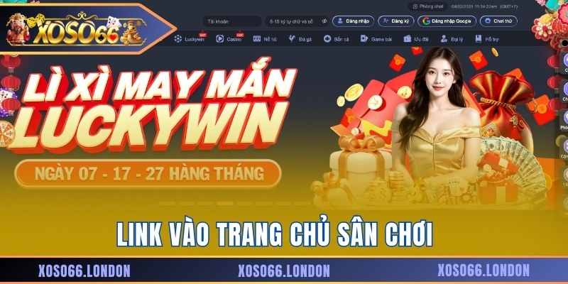Link vào trang chủ sân chơi