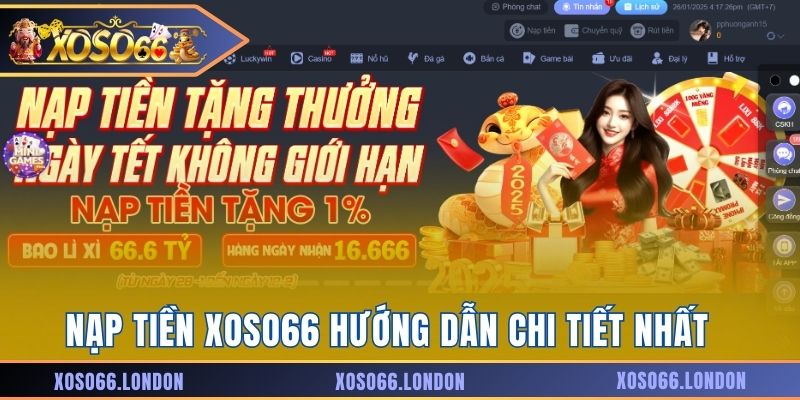 Nạp Tiền Xoso66