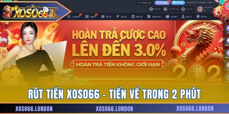 Rút tiền Xoso66