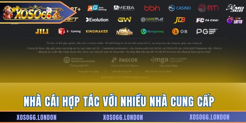 Xoso66 hợp tác với các nhà cung cấp uy tín